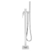 Monza Waterfall Floor Mounted Freestanding Bath Shower Mixer - Chrome -Shower Room Shop wf04 d5